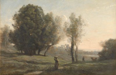 Krajina Suvenýr z Les Landes od Camille Corot