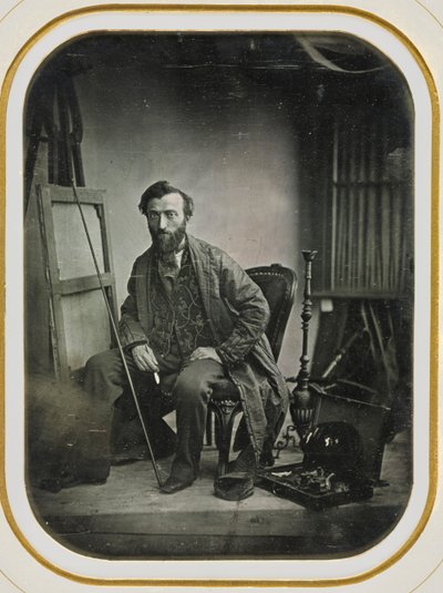 Autoportrét v malířském ateliéru, c. 1843. od Camille Dolard