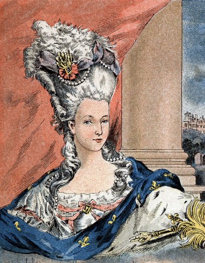 Portrét Marie Antoinetty od Lorraine Habsburské, francouzské královny (1755-1793). od Camille Gilbert