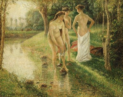 Koupání, 1896 od Camille Jacob Pissarro