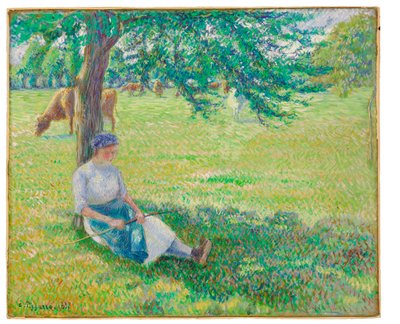 Cowgirl, Eragny, 1887 od Camille Jacob Pissarro