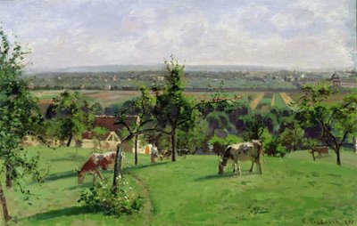 Svah Vesinet, Yvelines, 1871 od Camille Jacob Pissarro