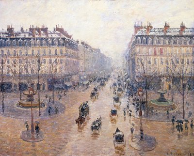 Operní třída. Sníh. Ráno, 1898 od Camille Jacob Pissarro