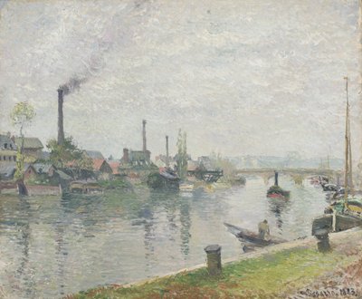 LIIle Lacroix à Rouen, 1883 od Camille Jacob Pissarro