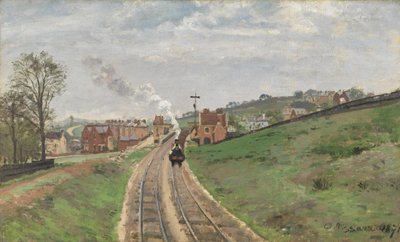 Stanice Lordship Lane, Dulwich, 1871 od Camille Jacob Pissarro