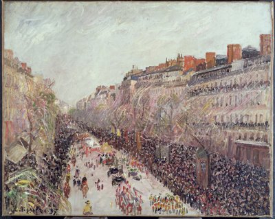 Mardi Gras na bulvárech, 1897 od Camille Jacob Pissarro