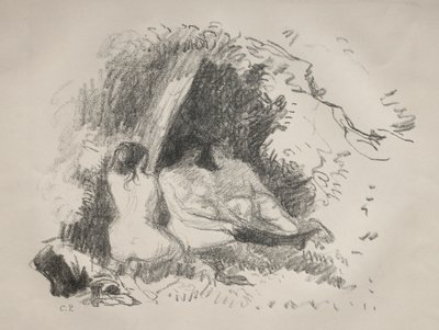 Nahé ženy, c. 1896. od Camille Jacob Pissarro