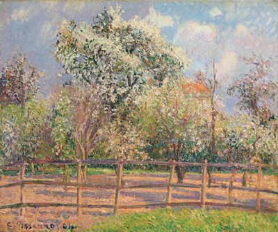 Hrušně v květu, Eragny; Hrušně v květu, Eragny, 1894 od Camille Jacob Pissarro
