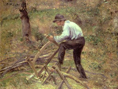 Pere Melon Swing Wood, Pontoise, 1879 od Camille Jacob Pissarro