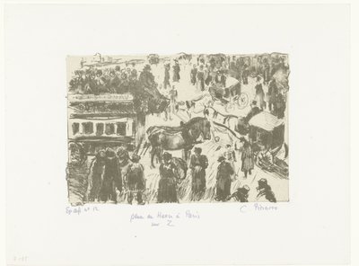Place du Havre Place du Havre v Paříži na Z (název na objektu) od Camille Jacob Pissarro