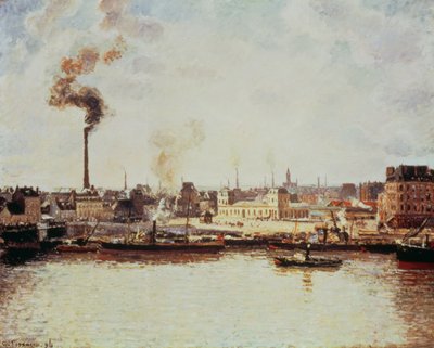 Saint-Sever Quay v Rouenu, 1896 od Camille Jacob Pissarro