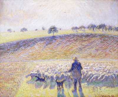 Pastýř s ovcemi, 1888 od Camille Jacob Pissarro