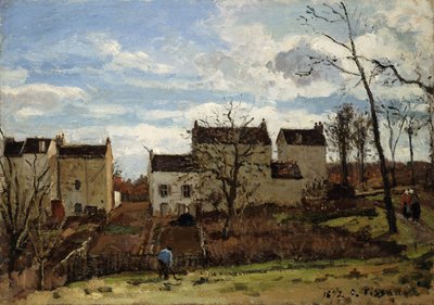 Jaro v Pontoise; Jaro v Pontoise, 1872 od Camille Jacob Pissarro