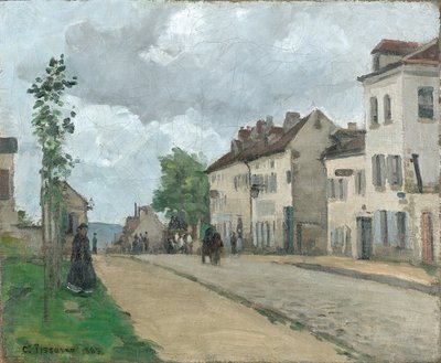 Straße v Pontoise (Rue de Gisors) od Camille Jacob Pissarro