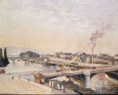 Východ slunce nad Rouenem; Východ slunce v Rouenu, 1898 od Camille Jacob Pissarro