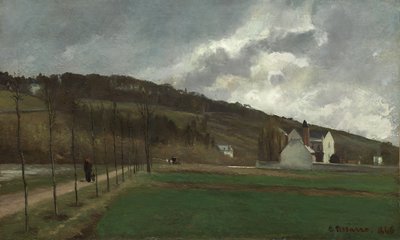 The Banks of the Marne in Winter, 1866 od Camille Jacob Pissarro