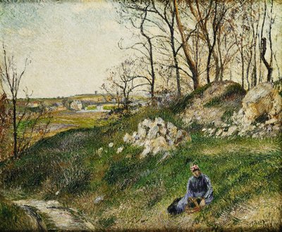 Sběrači zelí, Pontoise; Kapustové lomy, Pontoise, 1882 od Camille Jacob Pissarro