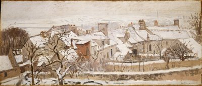 Čtvero ročních období: Zima, 1872 od Camille Jacob Pissarro