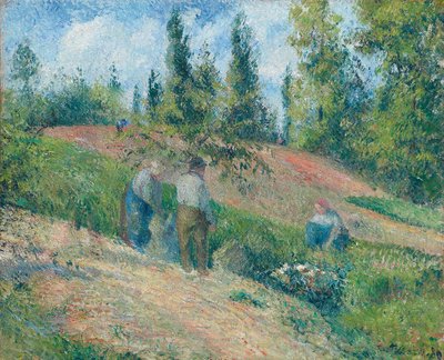 Sklizeň, Pontoise, 1880 od Camille Jacob Pissarro