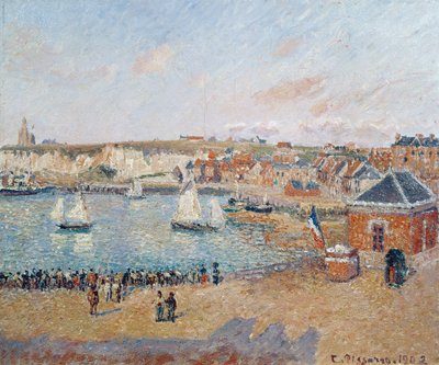 Vnější přístav v Dieppe, 1902 od Camille Jacob Pissarro