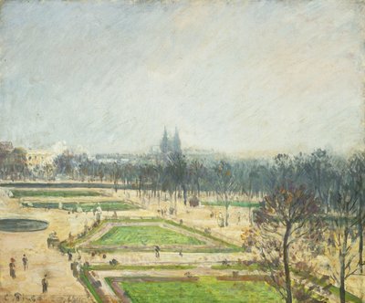 Tuileries Ponds, Mist; Tuileries Basin, Mist, 1900 od Camille Jacob Pissarro
