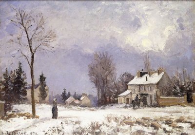 Versailles Road v Saint-Germain v Louveciennes, 1872 od Camille Jacob Pissarro