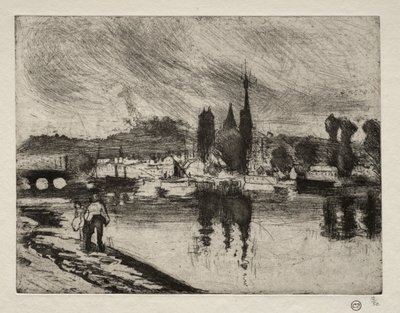 Pohled na Rouen, 1884. od Camille Jacob Pissarro