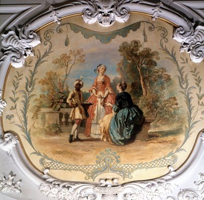 Ochutnávka v parku Chantilly Malba od Camille Roqueplan (1803-1855) 19. století Sun. 0,97 x 1,14 m Chantilly, muzejní conde od Camille Joseph Etienne Roqueplan