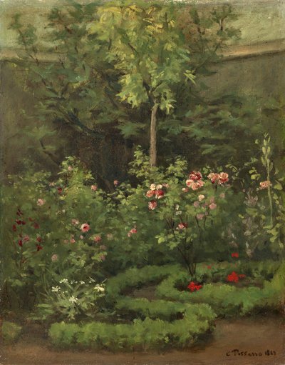Růžová zahrada od Camille Jacob Pissarro