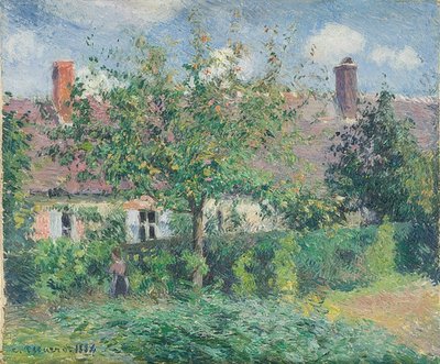 Bauernhaus v Éragny. 1884 od Camille Jacob Pissarro