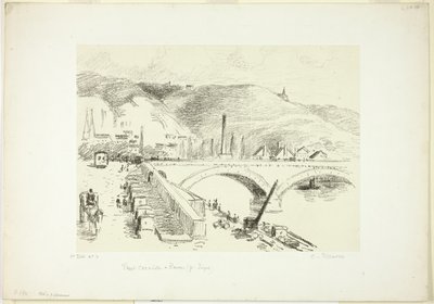 Most v Rouen: Pont Corneille od Camille Pissarro