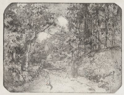 Cesta pod lesy v Pontoise, 1879. od Camille Pissarro