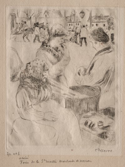 Prodejce kaštanů od Camille Pissarro