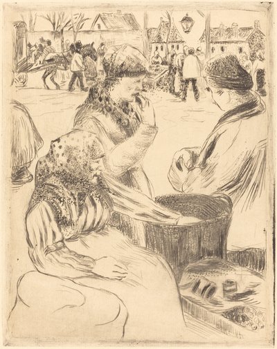Chestnut Vendors Chestnut Vendors, 1878. od Camille Pissarro