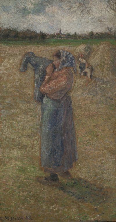 Žena v polích, 1882. od Camille Pissarro