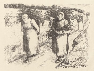 Nosiče palivového dříví od Camille Pissarro