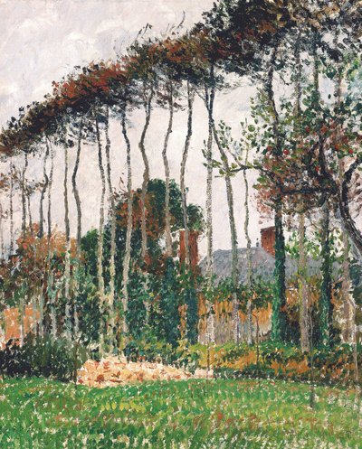 Francouzsky: Les grands hêtres à Varengeville
německy: Velké měděné buky ve Varengeville od Camille Pissarro