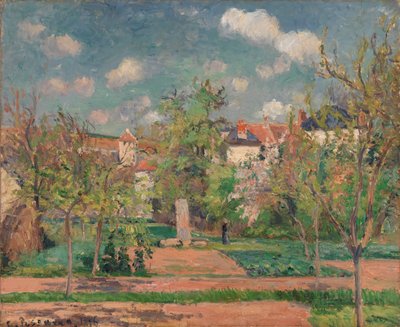 Zahrada v plném slunečním světle od Camille Pissarro