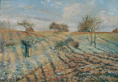 Gelee blanche (Hoarfrost) ... (olej na plátně) od Camille Pissarro