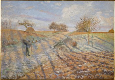 Gelee blanche (Mráz) (olej na plátně) od Camille Pissarro