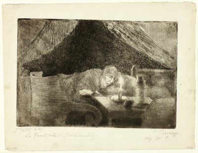 Babička: Umělcova matka od Camille Pissarro