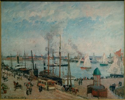 Přístav Le Havre při přílivu od Camille Jacob Pissarro