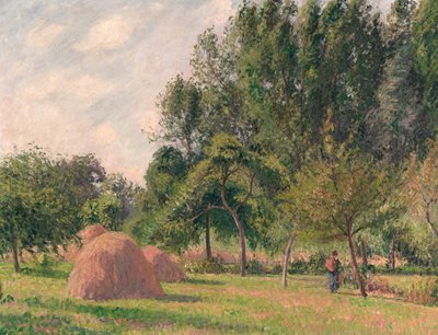 Kupky sena, ráno, Éragny, 1899. od Camille Jacob Pissarro