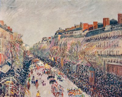 Mi-Careme na bulvárech, 1897 od Camille Jacob Pissarro