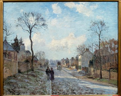 Cesta do Louveciennes Obraz Camille Pissarro (1830-1903) 1872 Ne. 0,6x0,73 m Paříž, muzeum Orsay od Camille Jacob Pissarro