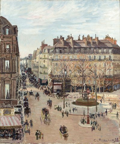 Rue Saint-Honoré od Camille Pissarro