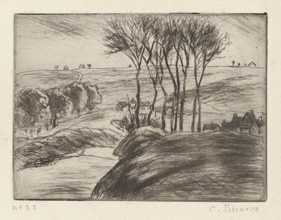 Krajina u Osného od Camille Pissarro