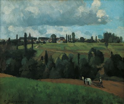 Krajina u Ennery, poblíž Pontoise od Camille Pissarro