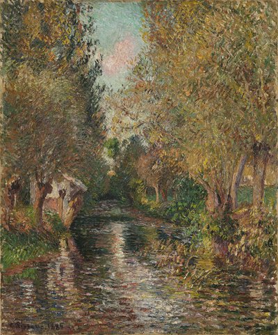 Umývárna v Bazincourtu od Camille Pissarro