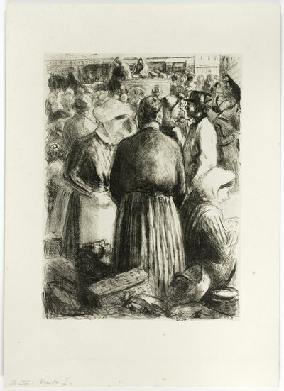 Trh v Pointoise od Camille Pissarro